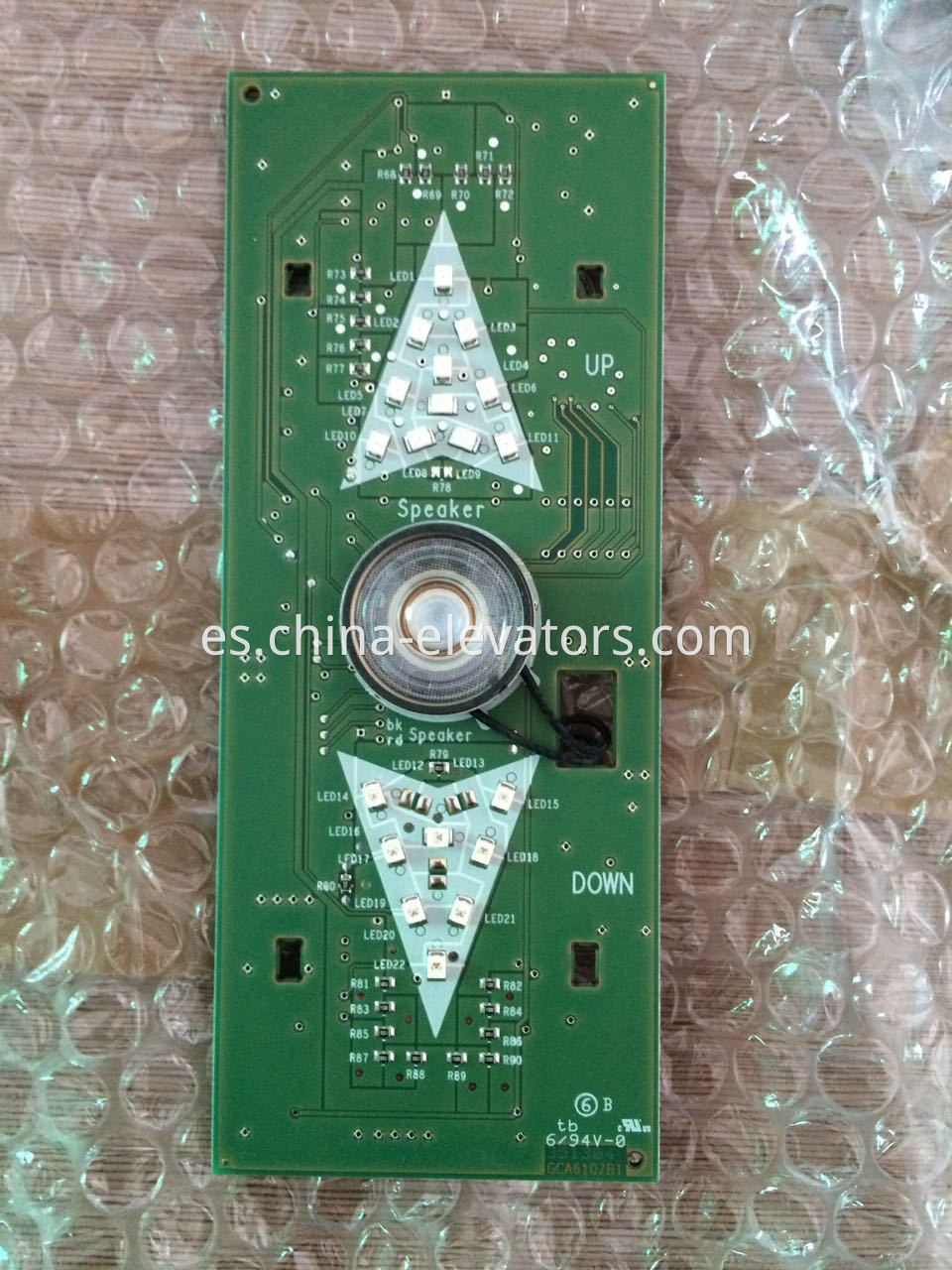 SHL Board GBA25005F1 para el indicador de dirección OTIS SHL Board GBA25005F1 for OTIS Direction Indicator